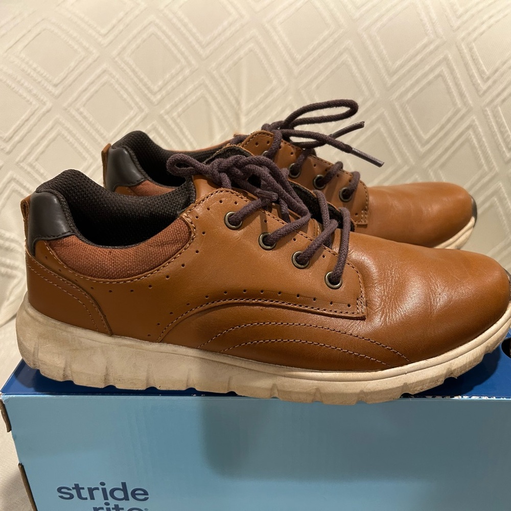 Stride Rite Brown Kids Dress Shoes